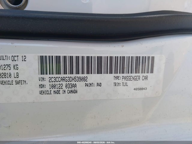 Продаж на аукціоні авто 2013 Chrysler 300 Motown, vin: 2C3CCARG3DH539082, номер лоту: 45299245