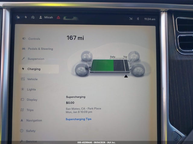 2013 Tesla Model S მანქანა იყიდება აუქციონზე, vin: 5YJSA1DG5DFP09520, აუქციონის ნომერი: 45299446