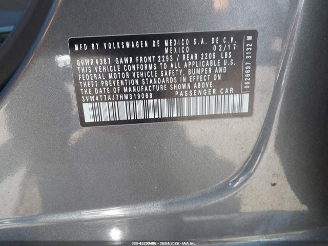 Volkswagen JETTA GLI 2017 3VW4T7AJ7HM319068 Image 9