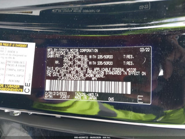 Продажа на аукционе авто 2022 Lexus Nx 350 F Sport Handling, vin: JTJKGCEZXN2006197, номер лота: 45299722
