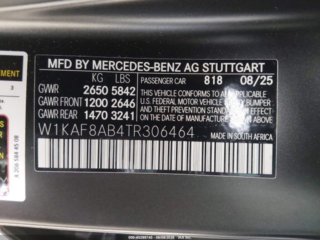 Mercedes-Benz Amg C 63 S E Performance 2026 W1KAF8AB4TR306464 Image 9