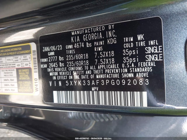 KIA Sportage Ex 2023 5XYK33AF3PG092083 Image 9