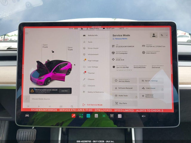 Продаж на аукціоні авто 2019 Tesla Model 3 Long Range/mid Range/standard Range/standard Range Plus, vin: 5YJ3E1EA3KF299526, номер лоту: 45299765