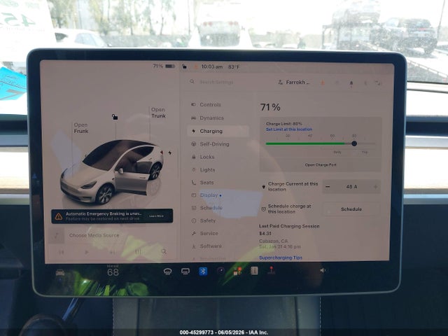 Aukcja sprzedaży 2023 Tesla Model Y Awd/long Range Dual Motor All-wheel Drive, vin: 7SAYGDEE8PA043975, numer aukcji: 45299773