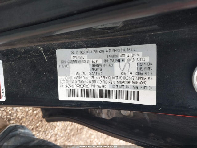 Продаж на аукціоні авто 2015 Mazda Mazda3 I Sport, vin: 3MZBM1U73FM225087, номер лоту: 45299978