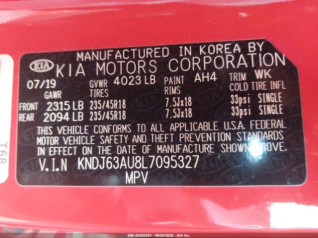 KNDJ63AU8L7095327 KIA Soul Gt-line