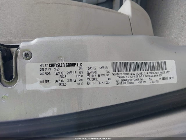 Aukcja sprzedaży 2010 Chrysler Town & Country Lx, vin: 2A4RR4DE5AR153033, numer aukcji: 45300433