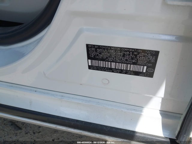 Aukcja sprzedaży 2011 Lexus Es 350, vin: JTHBK1EG8B2433666, numer aukcji: 45300524