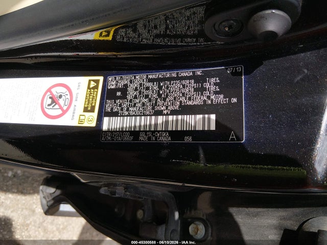 45300588 :رقم المزاد ، 2T2BK1BA3DC219637 vin ، 2013 Lexus Rx 350 مزاد بيع