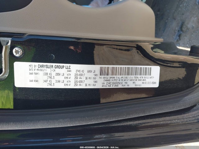 Продажа на аукционе авто 2014 Chrysler Town & Country Touring, vin: 2C4RC1BGXER250101, номер лота: 45300688