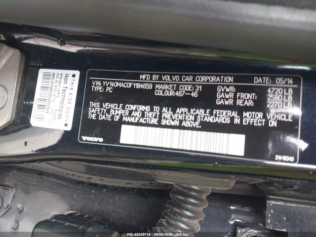 Volvo S80 T5 Premier Plus 2015 YV140MAC0F1184659 Image 9