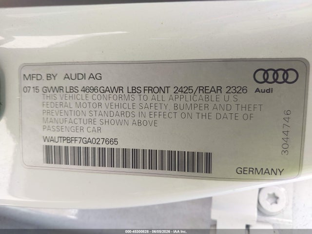 Audi A3 E-tron 1.4t Premium 2016 WAUTPBFF7GA027665 Image 9