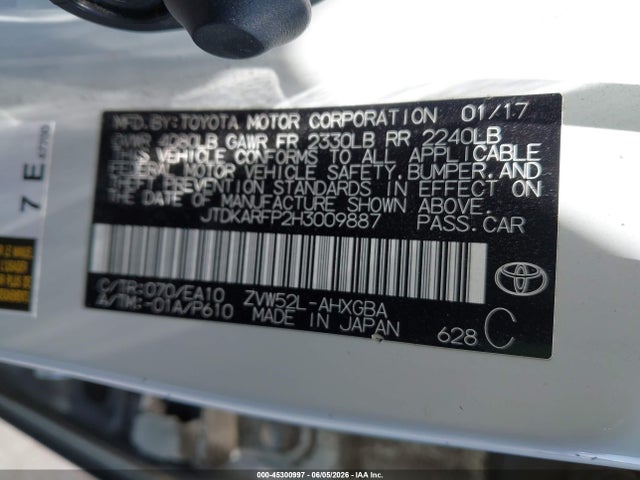 JTDKARFP2H3009887 Toyota Prius Prime Premium