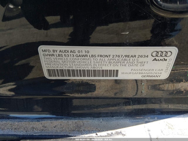 Aukcja sprzedaży 2010 Audi A6 3.0 Premium, vin: WAUFGAFB8AN052658, numer aukcji: 45301195