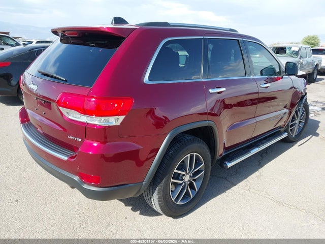 Aukcja sprzedaży 2017 Jeep Grand Cherokee Limited 4x2, vin: 1C4RJEBGXHC674937, numer aukcji: 45301197