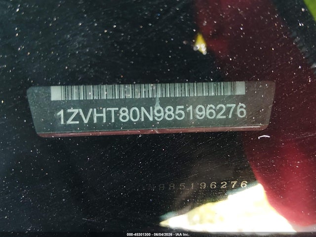 Aukcja sprzedaży 2008 Ford Mustang, vin: 1ZVHT80N985196276, numer aukcji: 45301300