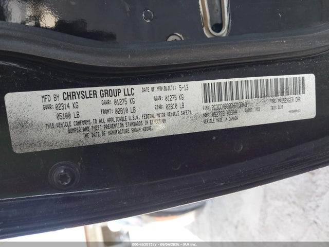 Aukcja sprzedaży 2013 Chrysler 300 300s, vin: 2C3CCABG8DH713349, numer aukcji: 45301387