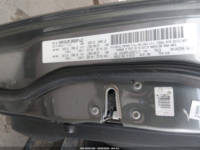 Продажа на аукционе авто 2013 Ram 2500 Slt, vin: 3C6UR5ML0DG572171, номер лота: 45301448