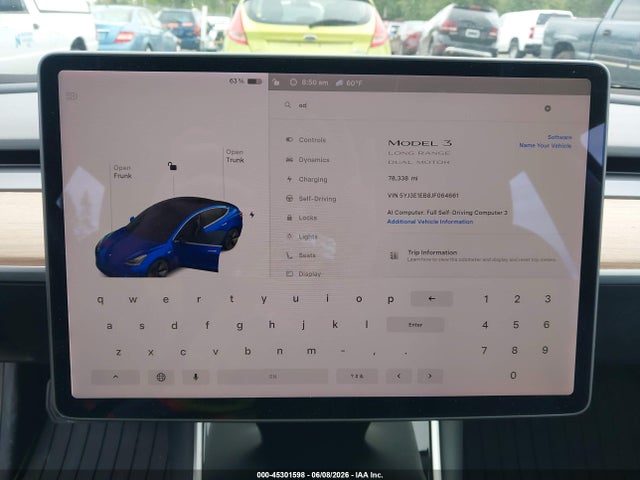 Aukcja sprzedaży 2018 Tesla Model 3 Long Range/performance, vin: 5YJ3E1EB8JF064661, numer aukcji: 45301598