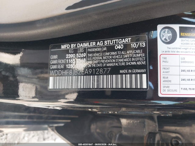 Продаж на аукціоні авто 2014 Mercedes-benz E 350 4matic, vin: WDDHF8JB2EA912877, номер лоту: 45301647