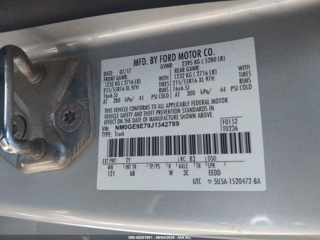 Ford Transit Connect Xl 2018 NM0GE9E79J1342789 Image 9