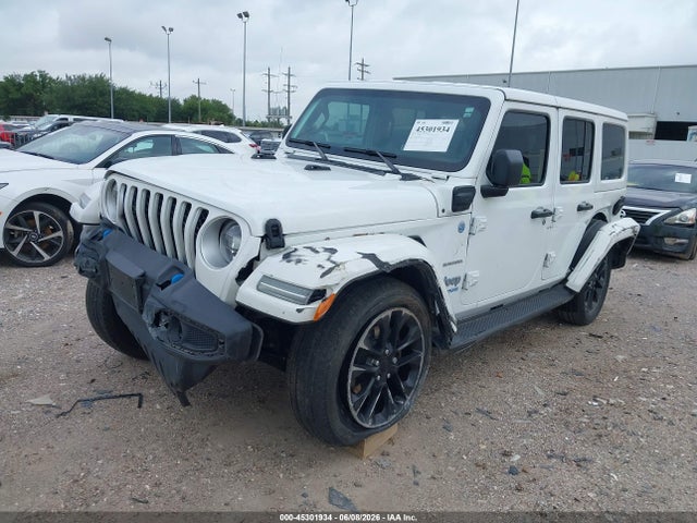 Aukcja sprzedaży 2022 Jeep Wrangler 4xe Unlimited Sahara 4x4, vin: 1C4JJXP66NW108227, numer aukcji: 45301934