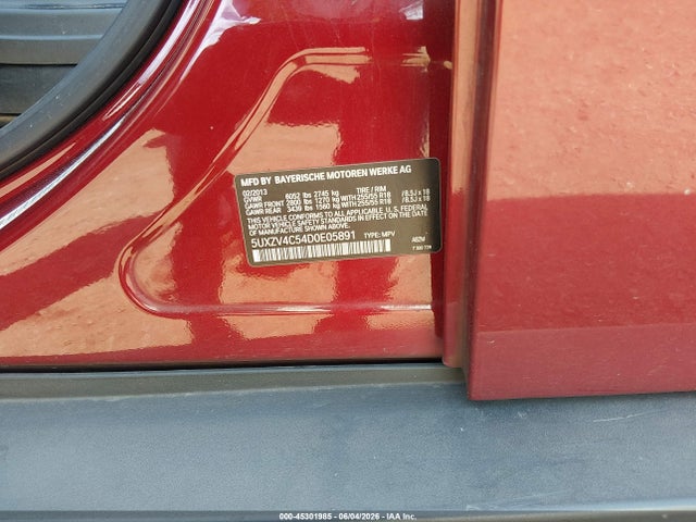 45301985 :رقم المزاد ، 5UXZV4C54D0E05891 vin ، 2013 Bmw X5 Xdrive35i/xdrive35i Premium/xdrive35i Sport Activity مزاد بيع