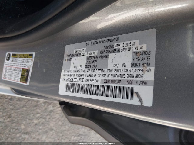 Продажа на аукционе авто 2012 Mazda Mazda5 Sport, vin: JM1CW2BL0C0136180, номер лота: 45302243