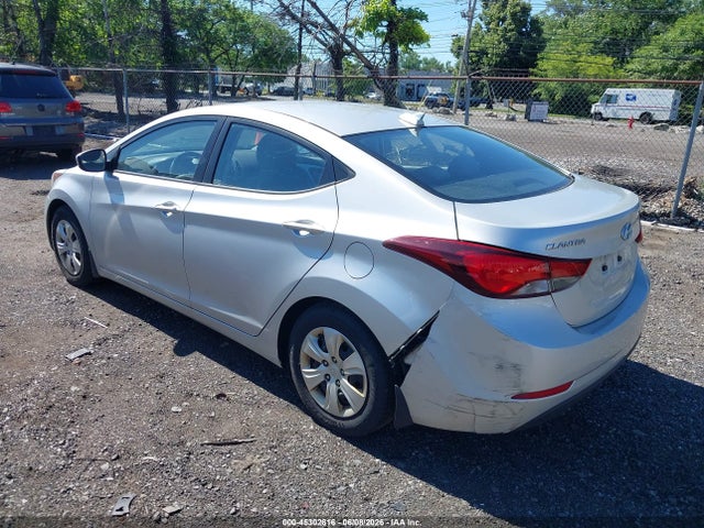 2016 Hyundai Elantra Se მანქანა იყიდება აუქციონზე, vin: 5NPDH4AE6GH797704, აუქციონის ნომერი: 45302616