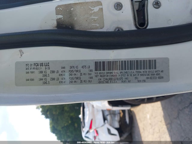 Продаж на аукціоні авто 2016 Jeep Patriot Sport, vin: 1C4NJRBB1GD781975, номер лоту: 45302883