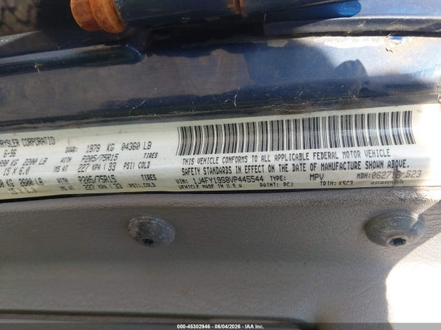 Aukcja sprzedaży 1997 Jeep Wrangler Sport, vin: 1J4FY19S8VP445544, numer aukcji: 45302946