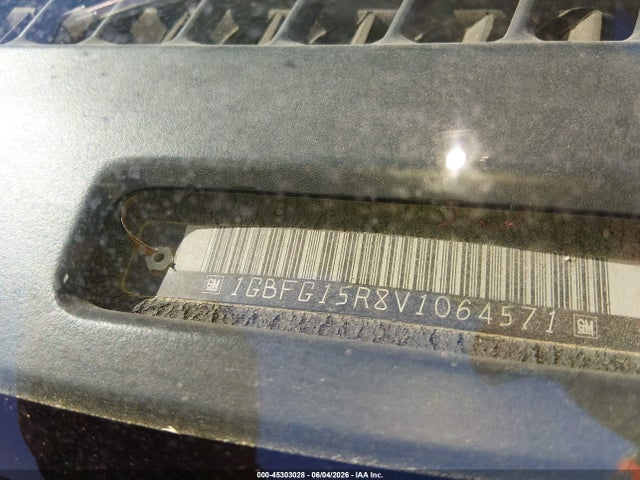45303028 :رقم المزاد ، 1GBFG15R8V1064571 vin ، 1997 Chevrolet Chevy Van Yf7 Upfitter Pkg. مزاد بيع