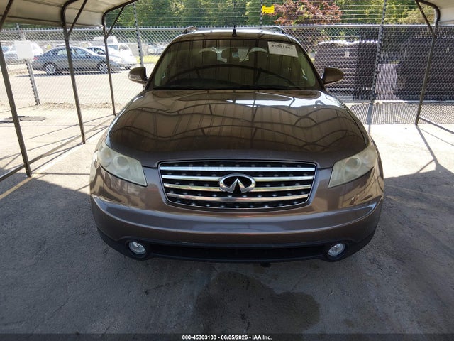 Aukcja sprzedaży 2005 Infiniti Fx35, vin: JNRAS08W25X210847, numer aukcji: 45303103