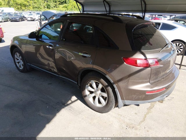 Aukcja sprzedaży 2005 Infiniti Fx35, vin: JNRAS08W25X210847, numer aukcji: 45303103