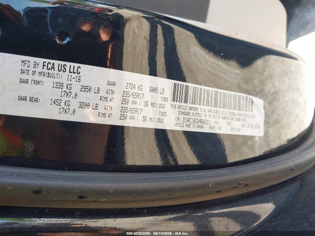 45303285 :رقم المزاد ، 2C4RC1BG3HR642311 vin ، 2017 Chrysler Pacifica Touring-l مزاد بيع