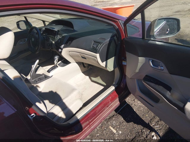 45303340 :رقم المزاد ، 2HGFB2F52CH568061 vin ، 2012 Honda Civic Lx مزاد بيع