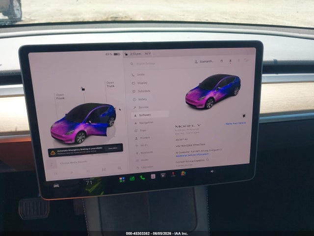 Продажа на аукционе авто 2023 Tesla Model Y Awd/long Range Dual Motor All-wheel Drive, vin: 7SAYGDEE7PF667849, номер лота: 45303382