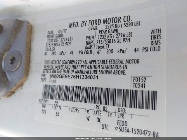 Ford Transit Connect Xl 2017 NM0GE9E76H1334031 Image 9