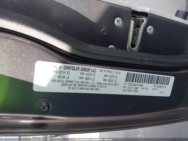 Продажа на аукционе авто 2015 Chrysler 300 Limited, vin: 2C3CCAAG2FH735884, номер лота: 45303554