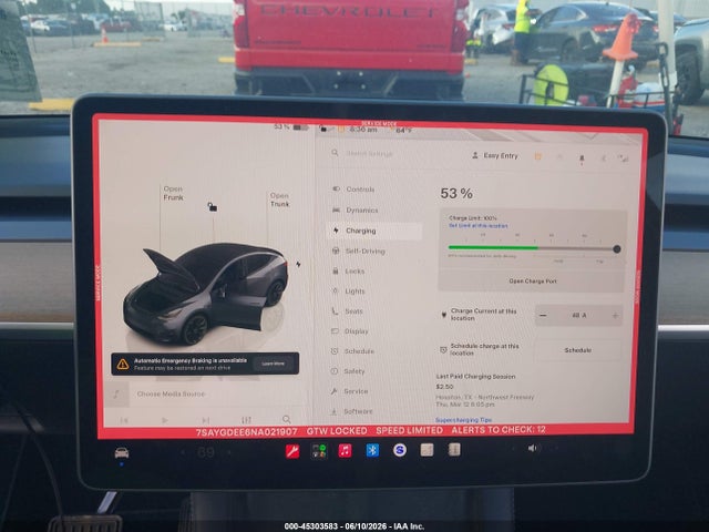 Продажа на аукционе авто 2022 Tesla Model Y Long Range Dual Motor All-wheel Drive, vin: 7SAYGDEE6NA021907, номер лота: 45303583