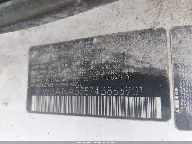 Aukcja sprzedaży 2004 Bmw 525i, vin: WBANA53574B853901, numer aukcji: 45303586
