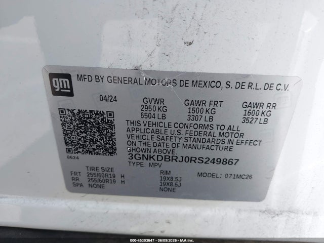 Chevrolet Blazer Ev Eawd 2lt 2024 3GNKDBRJ0RS249867 Image 9