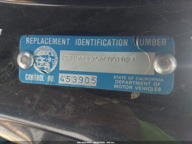 Aukcja sprzedaży 1994 Honda Prelude Sr-v, vin: JHMBB1175RC001823, numer aukcji: 45303803