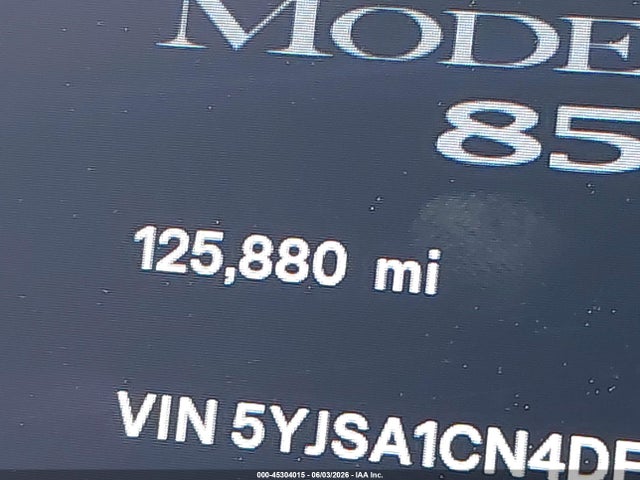 Aukcja sprzedaży 2013 Tesla Model S, vin: 5YJSA1CN4DFP04115, numer aukcji: 45304015