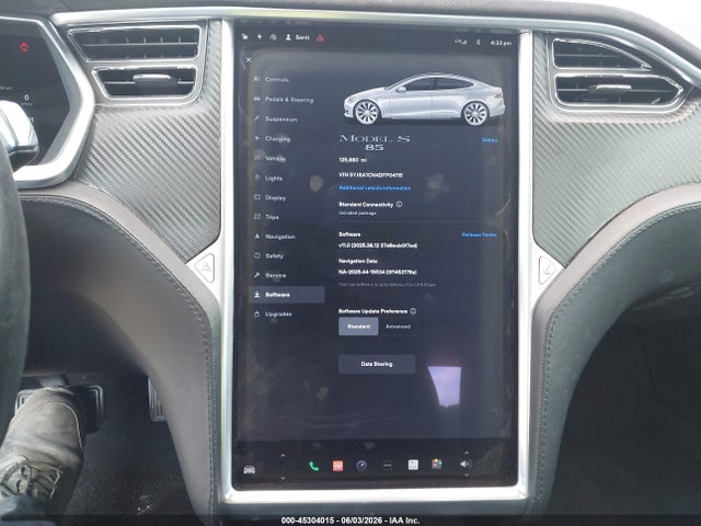 Aukcja sprzedaży 2013 Tesla Model S, vin: 5YJSA1CN4DFP04115, numer aukcji: 45304015
