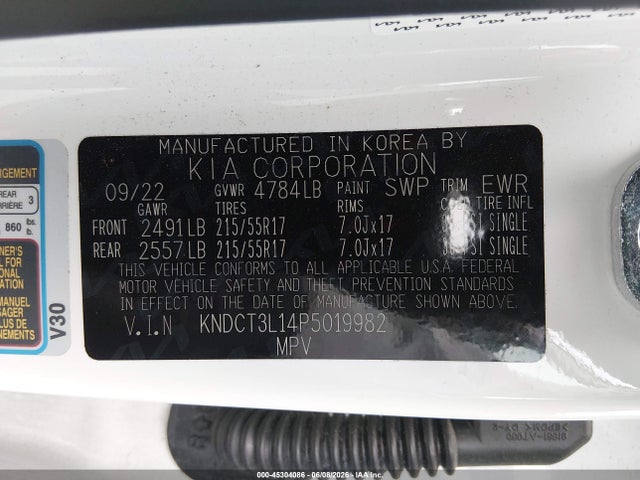 KIA Niro Ev Wave 2023 KNDCT3L14P5019982 Image 9