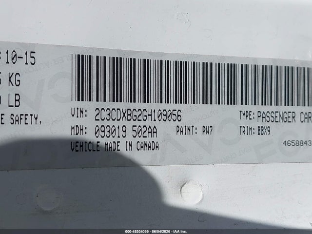 Dodge Charger Se 2016 2C3CDXBG2GH109056 Image 9