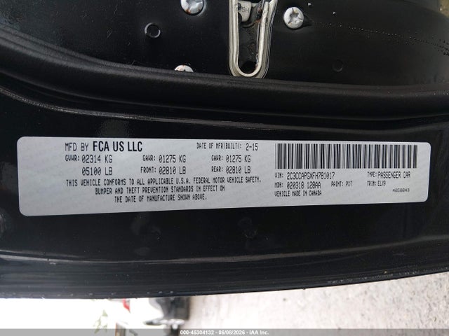 Aukcja sprzedaży 2015 Chrysler 300c Platinum, vin: 2C3CCAPGXFH781017, numer aukcji: 45304132