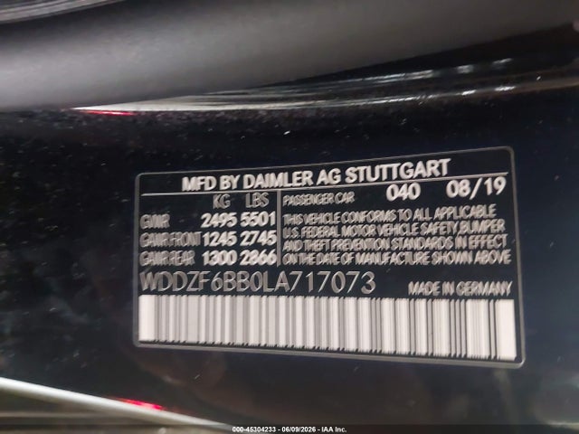 Mercedes-Benz Amg E 53 4matic 2020 WDDZF6BB0LA717073 Image 9