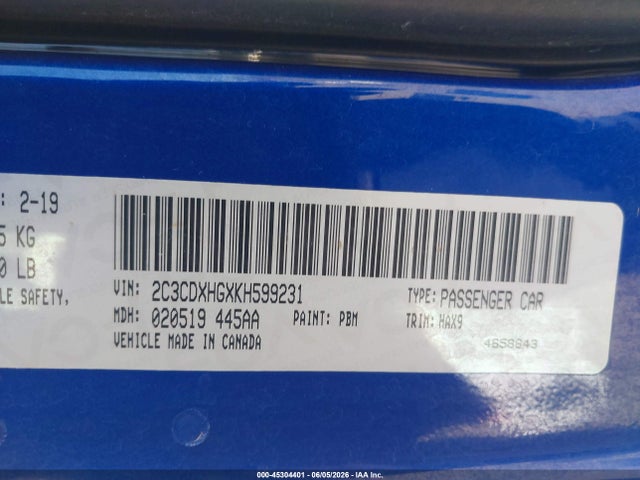 Dodge Charger Gt Rwd 2019 2C3CDXHGXKH599231 Image 9